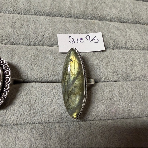Sizes 9-11 Labradorite Rings - Picture 3 of 7